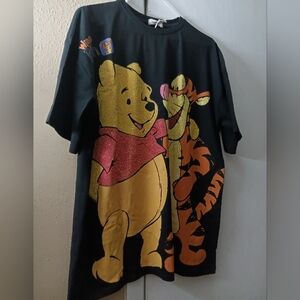 Disney Winnie the Pooh Black Kids Shirt